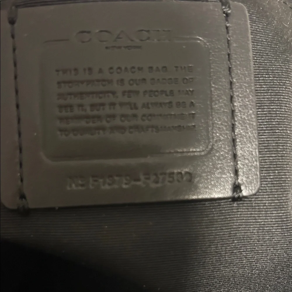 Coach Signature Black and Gray Crossbody Bag - Picture 7 of 8